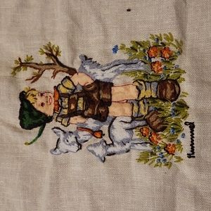 Completed cruel of Hummel boy with goats